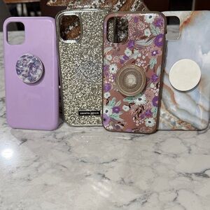Assorted Phone 11 Cases with PopSockets Lot of 4